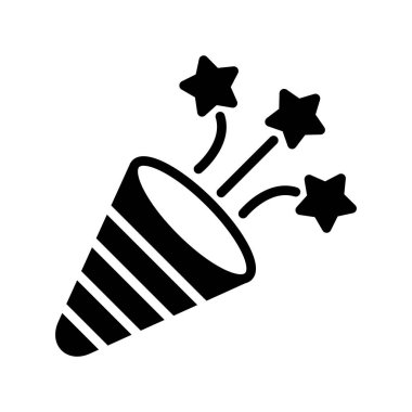 konfeti simge vektör çizim