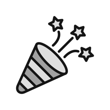 konfeti simge vektör çizim