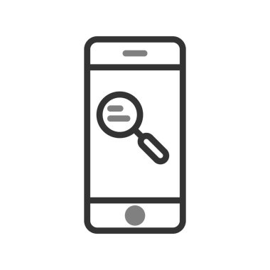 Arama simgesi vektör illüstrasyonu