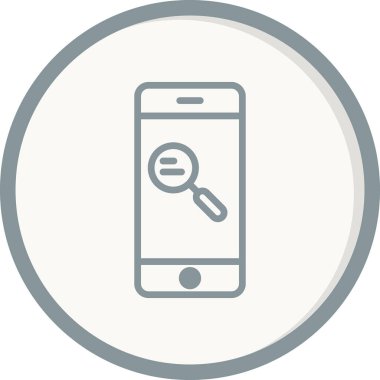 Cep telefonu. Web simgesi basit tasarım