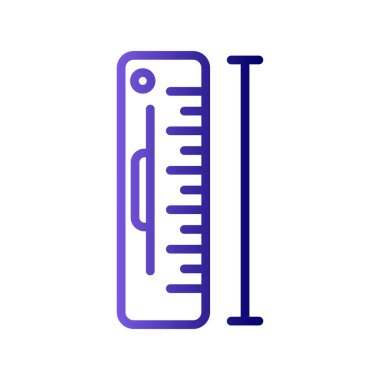 Ölçüm simgesinin vektör illüstrasyonu