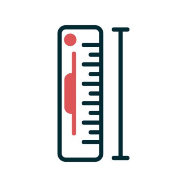Ölçüm simgesinin vektör illüstrasyonu