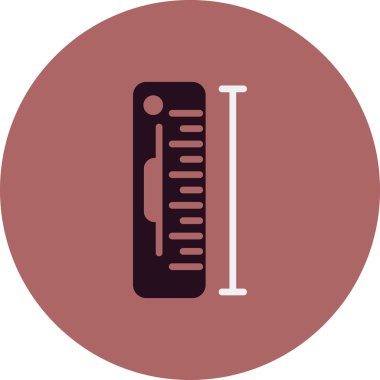 Ölçüm simgesinin vektör illüstrasyonu