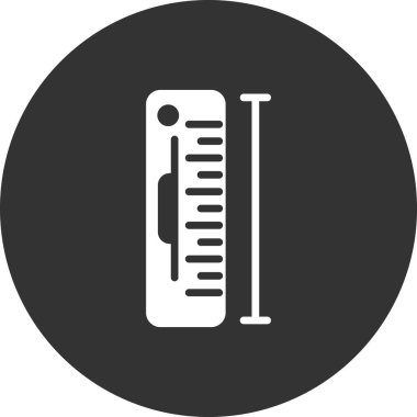 Ölçüm simgesinin vektör illüstrasyonu