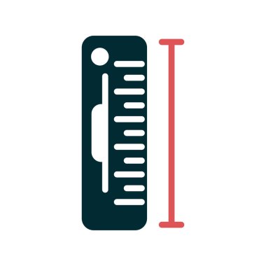 Ölçüm simgesinin vektör illüstrasyonu