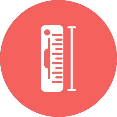 Ölçüm simgesinin vektör illüstrasyonu