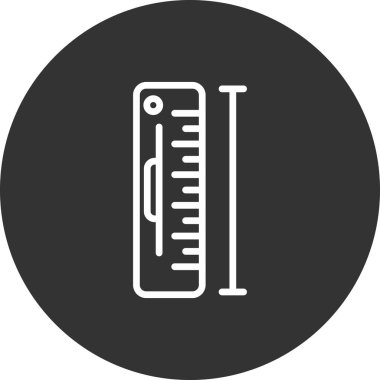 Ölçüm simgesinin vektör illüstrasyonu