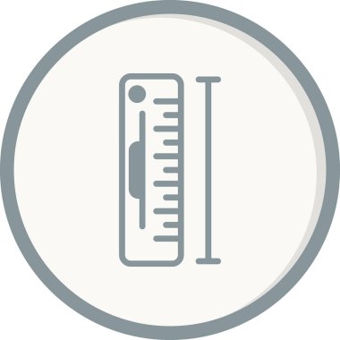 Ölçüm simgesinin vektör illüstrasyonu
