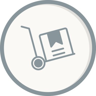 El arabası. Web simgesi basit tasarım