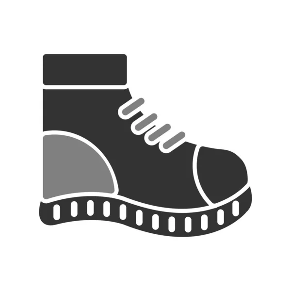 Icono Bota Zapatos Ilustración Vector Línea Delgada Símbolo Para Web — Archivo Imágenes Vectoriales