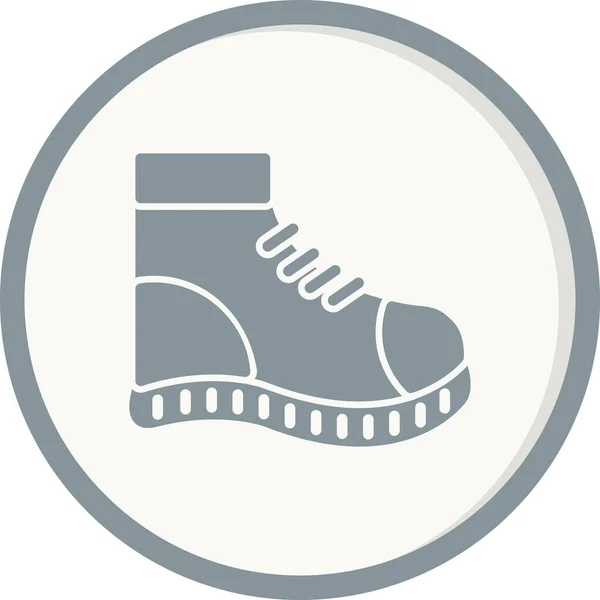Ayakkabı Çizmesi Ikonu Nce Çizgi Vektör Çizimi Web Mobil Için — Stok Vektör