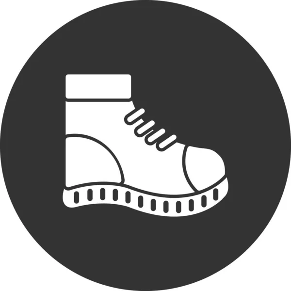 Cipőcsizma Ikon Vékony Vonal Vektor Illusztráció Web Mobil Szimbóluma — Stock Vector
