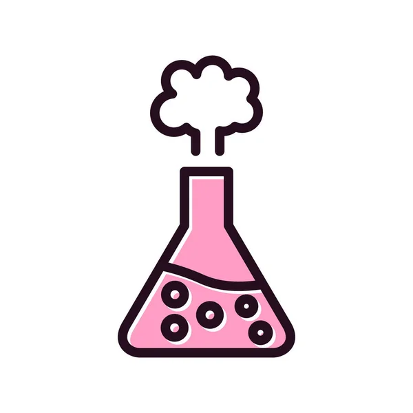 Chemical Experiment Vector Icon Illustration — ストックベクタ