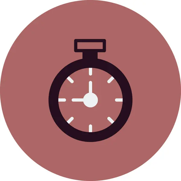 Іконка Часу Вектор Ізольовано Білому Тлі Хронометр Прозорий Знак Барвиста — стоковий вектор