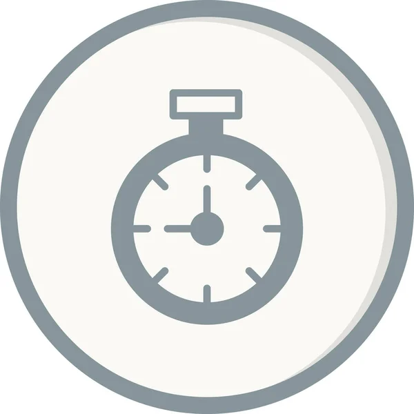 Vettore Icona Del Tempo Isolato Sfondo Bianco Segno Trasparente Cronometro — Vettoriale Stock