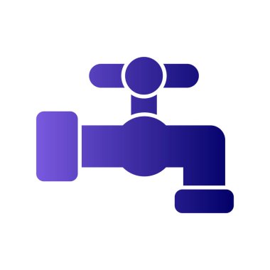 Musluk ikonu. Web için musluk vektör simgelerinin izometrik çizimi