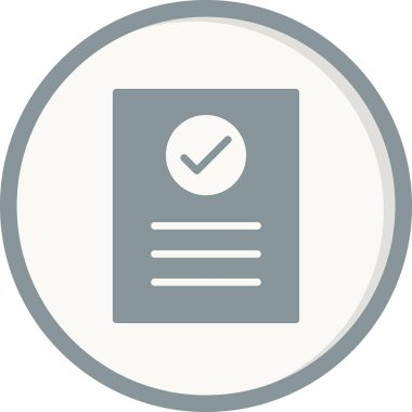 Fatura kontrol listesi. Web simgesi basit illüstrasyon