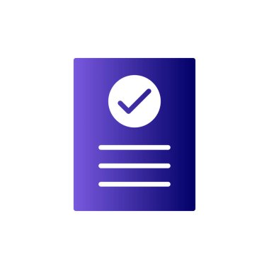 Fatura kontrol listesi. Web simgesi basit illüstrasyon