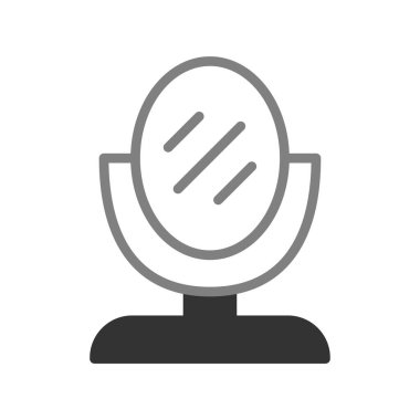 Ayna simgesinin vektör illüstrasyonu 