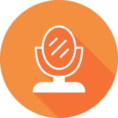 Ayna simgesinin vektör illüstrasyonu 