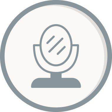 Ayna simgesinin vektör illüstrasyonu 