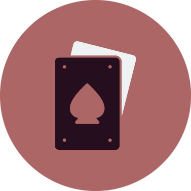 Caring Cards kumarhane simgesinin vektör illüstrasyonu