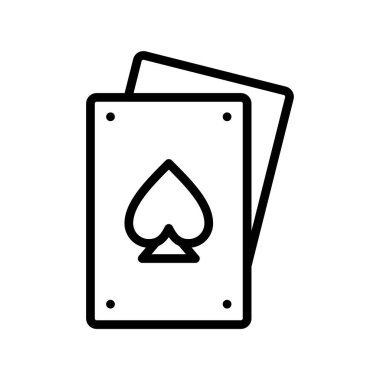 Caring Cards kumarhane simgesinin vektör illüstrasyonu