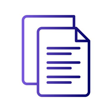 dosya belgesi vektörü. İnce çizgili vuruş sembolü. izole edilmiş sınır çizimi