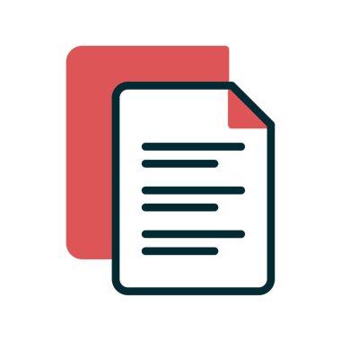 dosya belgesi vektörü. İnce çizgili vuruş sembolü. izole edilmiş sınır çizimi