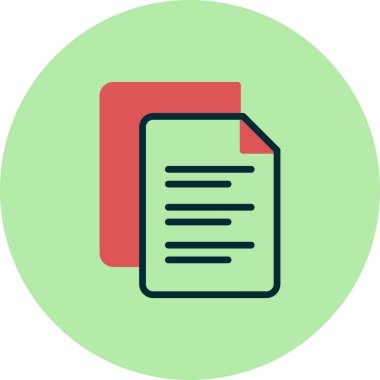 dosya belgesi vektörü. İnce çizgili vuruş sembolü. izole edilmiş sınır çizimi