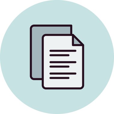 dosya belgesi vektörü. İnce çizgili vuruş sembolü. izole edilmiş sınır çizimi