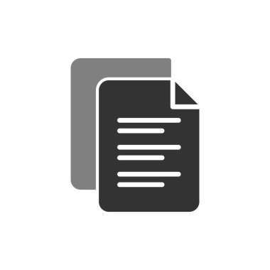 dosya belgesi vektörü. İnce çizgili vuruş sembolü. izole edilmiş sınır çizimi