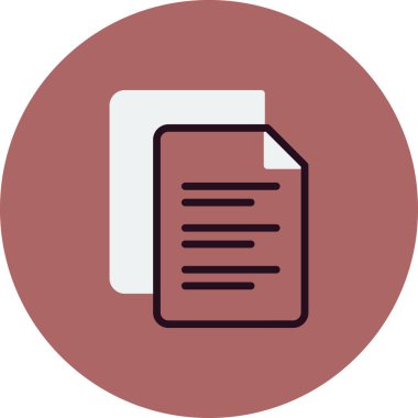 dosya belgesi vektörü. İnce çizgili vuruş sembolü. izole edilmiş sınır çizimi