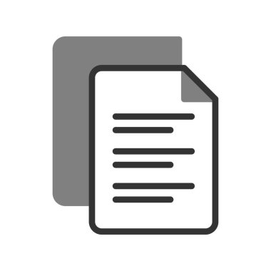 dosya belgesi vektörü. İnce çizgili vuruş sembolü. izole edilmiş sınır çizimi