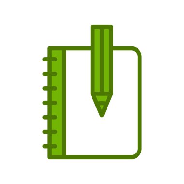 defter kalem vektör simgesi ile