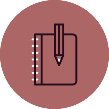 defter kalem vektör simgesi ile