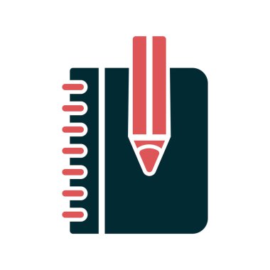 defter kalem vektör simgesi ile