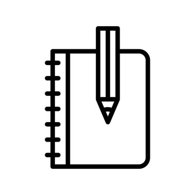 defter kalem vektör simgesi ile