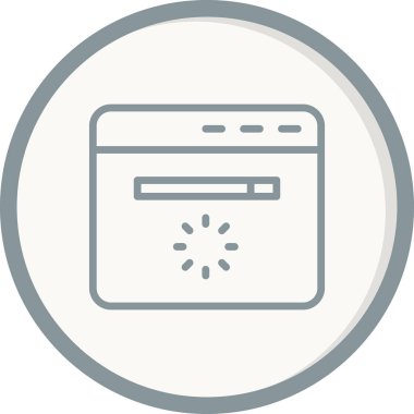 Web sitesi modern simgesinin vektör illüstrasyonu