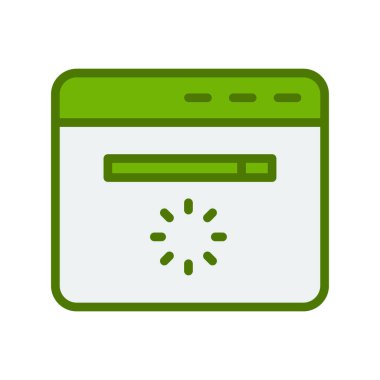 Web sitesi modern simgesinin vektör illüstrasyonu