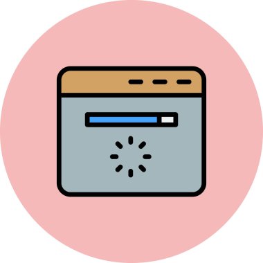 Web sitesi modern simgesinin vektör illüstrasyonu