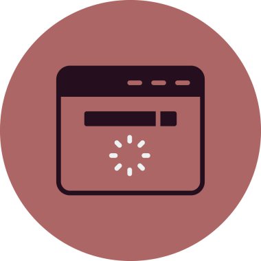 Web sitesi modern simgesinin vektör illüstrasyonu