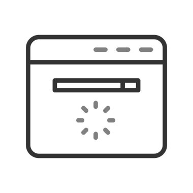 Web sitesi modern simgesinin vektör illüstrasyonu