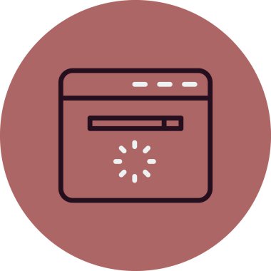 Web sitesi modern simgesinin vektör illüstrasyonu