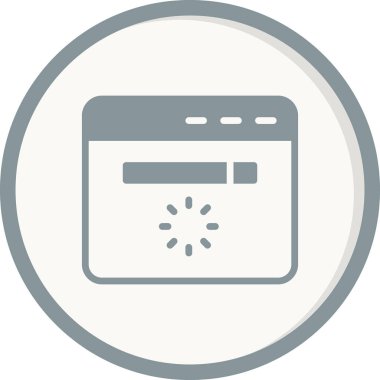 Web sitesi modern simgesinin vektör illüstrasyonu