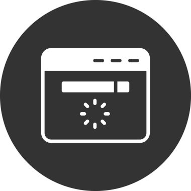 Web sitesi modern simgesinin vektör illüstrasyonu