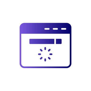 Web sitesi modern simgesinin vektör illüstrasyonu