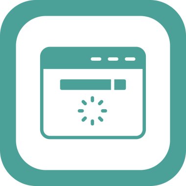 Web sitesi modern simgesinin vektör illüstrasyonu