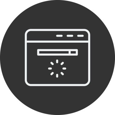 Web sitesi modern simgesinin vektör illüstrasyonu