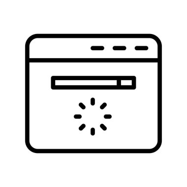 Web sitesi modern simgesinin vektör illüstrasyonu